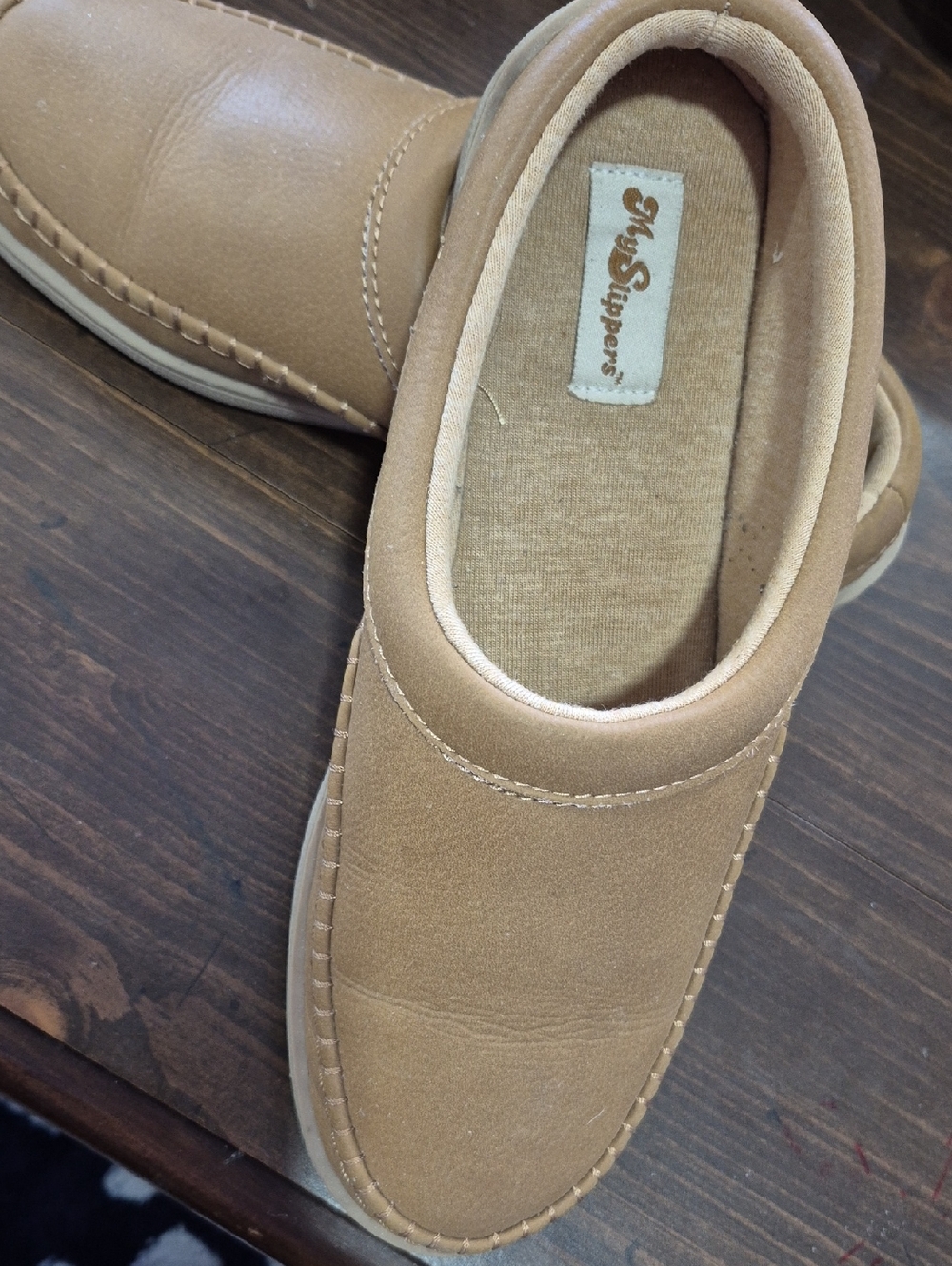 My Slipper Women's Tan Slip-On Casual Shoes